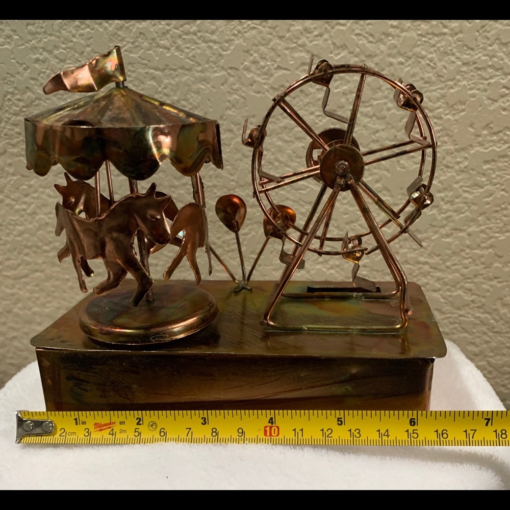 Vintage copper music box